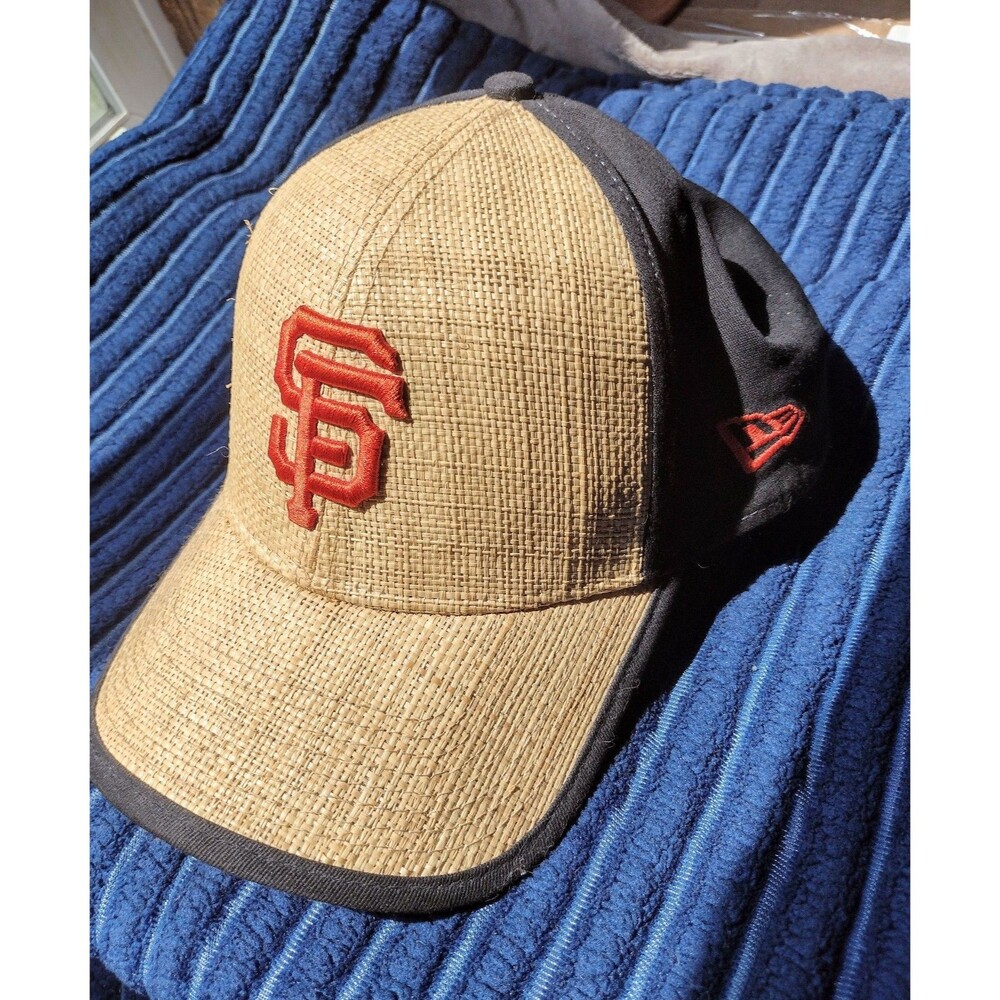 San Francisco Giants straw New Era fitted hat